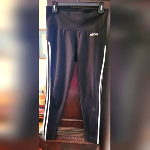 Adidas fitness tights leggings Climalite sz M Black